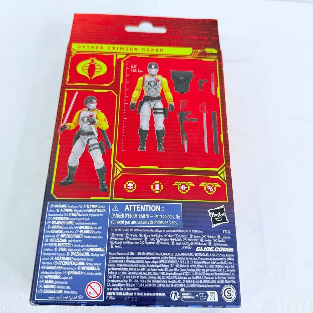 GI Joe Classified Series Python Crimson Guard Python Patrol Action Figure F7732